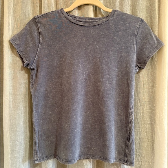 aerie Tops - NWOT Aerie Vintage Acid Wash Gray Blue Comfy Women's T-Shirt Top size XXS
